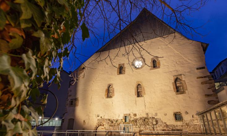 Alte Synagoge Ansicht Alte Synagoge am Abend