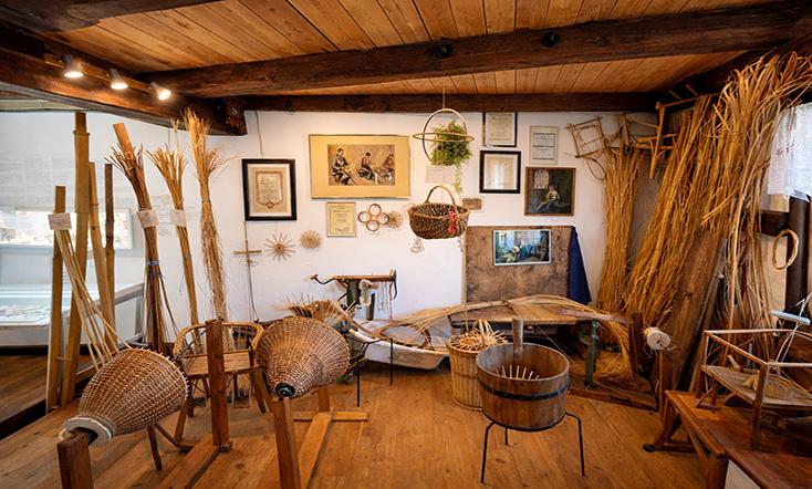 Korbmachermuseum von Innen