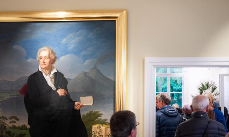 Besucher im Goethe-Laboratorium
