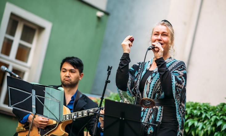 Konzert im Innenhof des Romantikerhauses