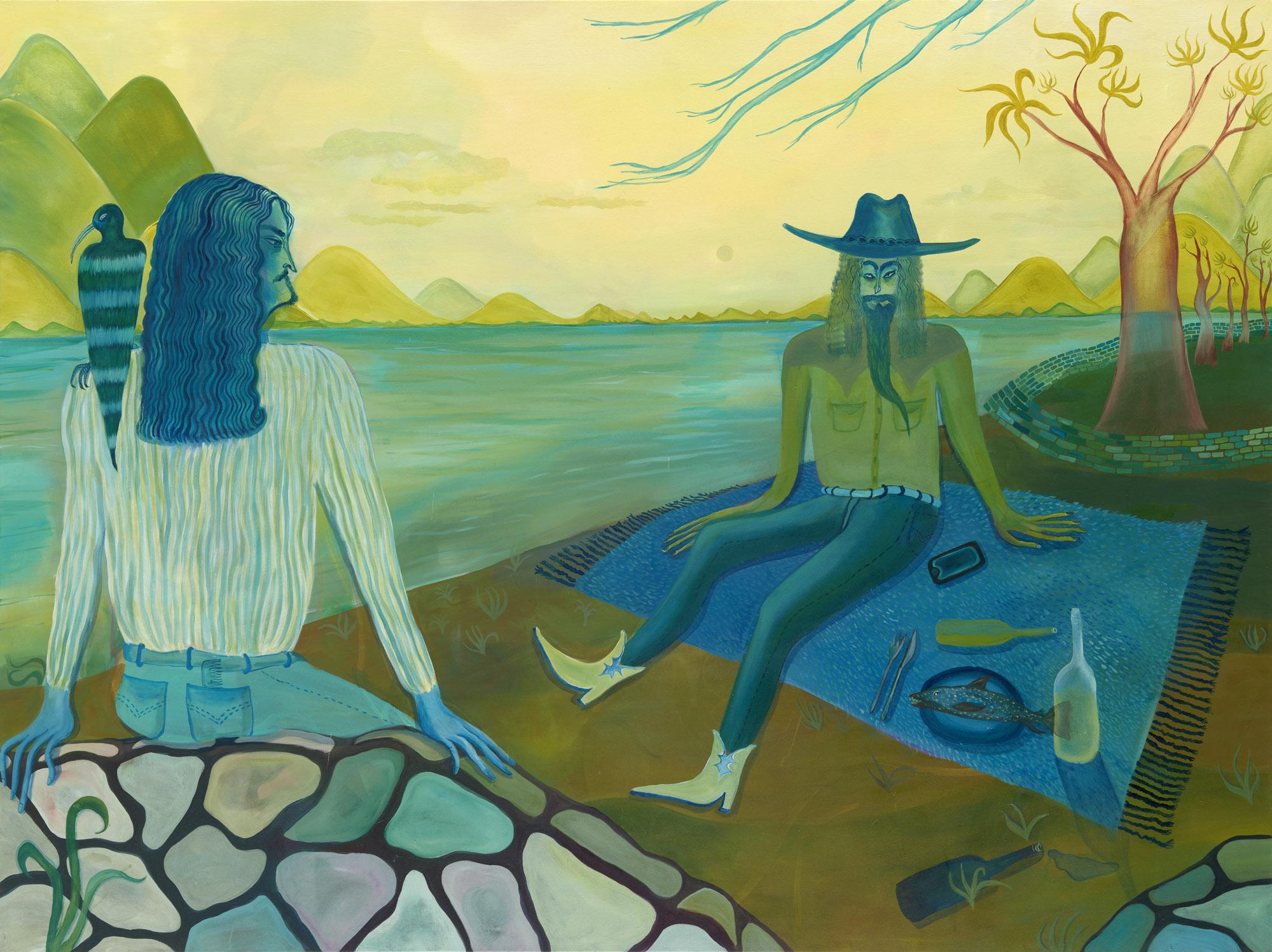 Where it Ends and We Begin, Öl auf Leinwand, Marie Aly