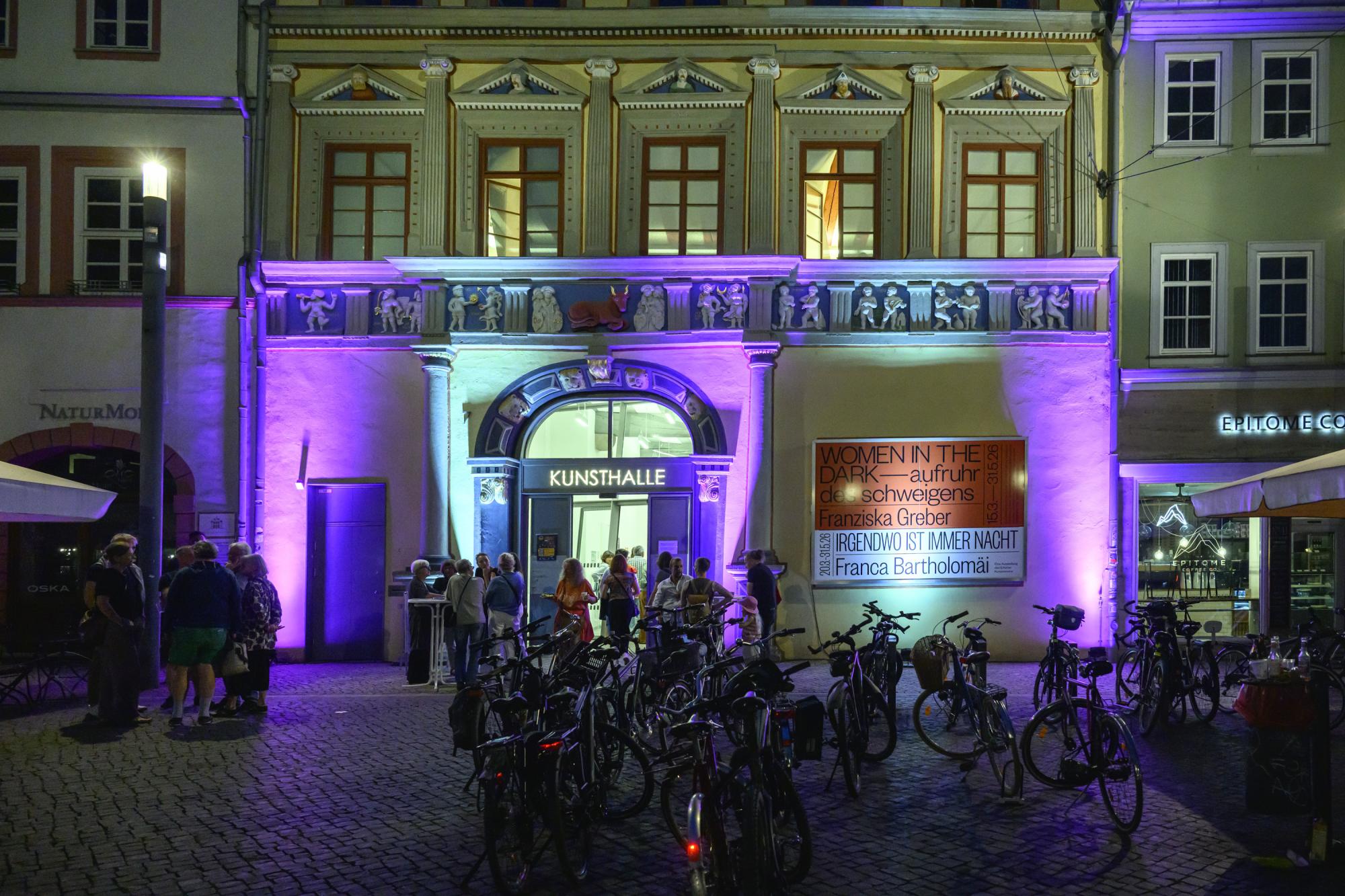Kunsthalle in den Abendstunden 